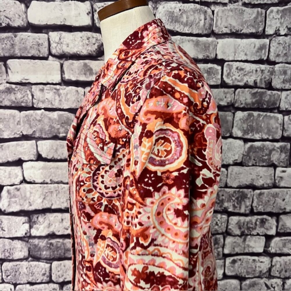 Coldwater Creek Multicolored Button Down Jacket S… - image 5